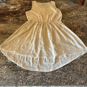 Bar III Ivory Lace Mini Dress